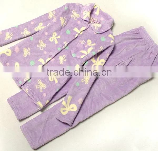 Girl's Warm Coral Fleece Pajama photo-4