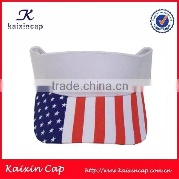 Wholesale Custom Cheap American Flag New Fashion Sun Visor Hat photo-6