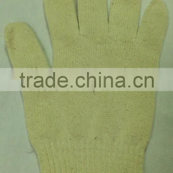 201 RAW WHITE 900 GRAMS 7 KNITTING COTTON SAFETY WORKING GLOVE photo-3