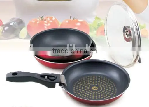 Aluminum Nonstick Frying Pan With Detachable Handle Cooking Pan With Bakelite Handle