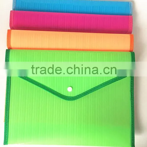 2016 New Fashion Factory Price A4, A5 File Pocket With Button photo-3