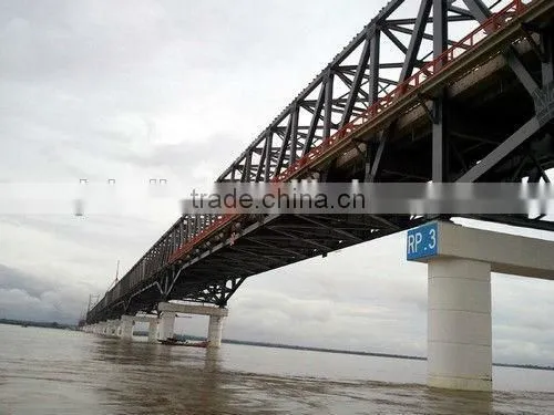 steel bridge with painted