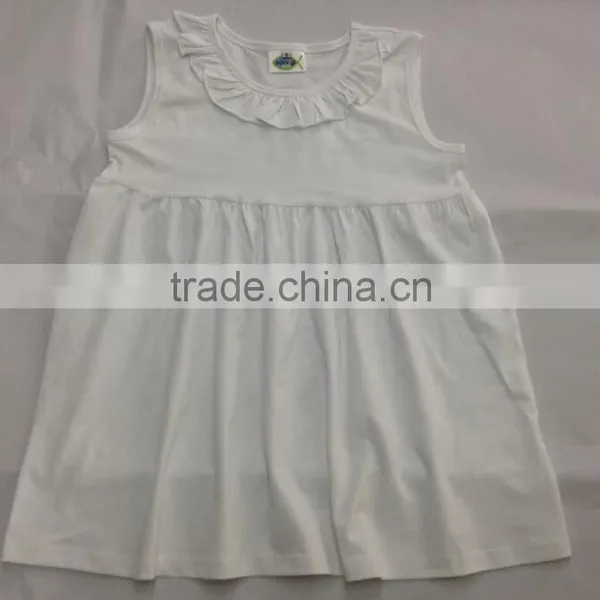 Top Fashion Remake Designer Kids Clothes Girls Ruffle Top Sleeveless Red Fancy Tops for Girls photo-6