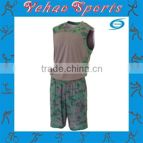 Wholesale Camouflage Basketball Uniform With Sublimation and Low Moq photo-2