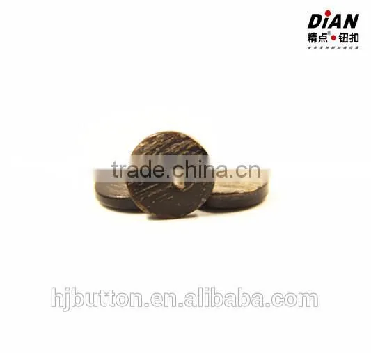 New Horn Skin Button With Skin New Arrival Black Horn Buttons Manufacturer Guangzhou Button Factory photo-3