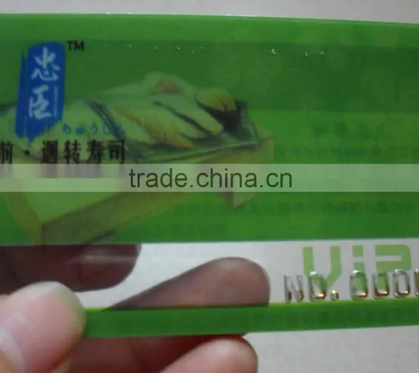Die Cut Frosted Pvc Clear Transparent Card photo-4