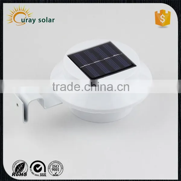 White Sun Power Smart LED Solar Gutter Night