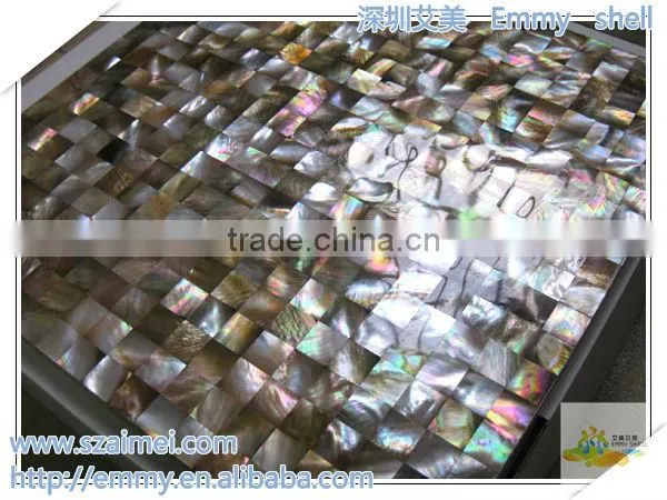 Browm Mother of Pearl Mosaic Tile Shell Mosaic Wall Tile Wall Panel photo-5