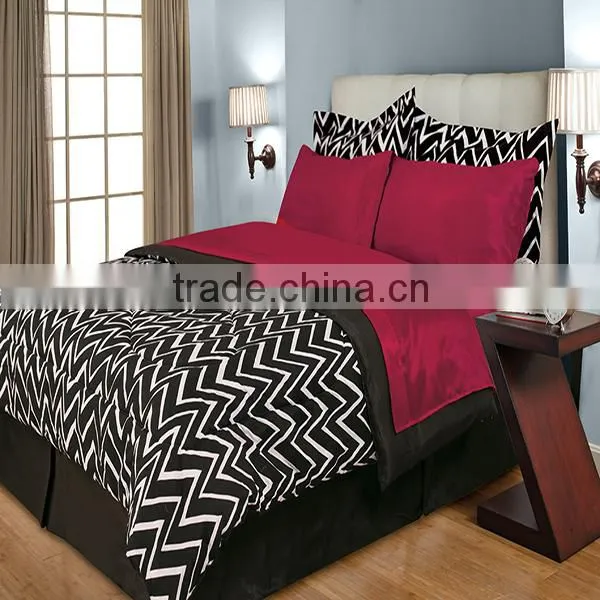 King Size 8pcs Printed Comforter Set photo-5