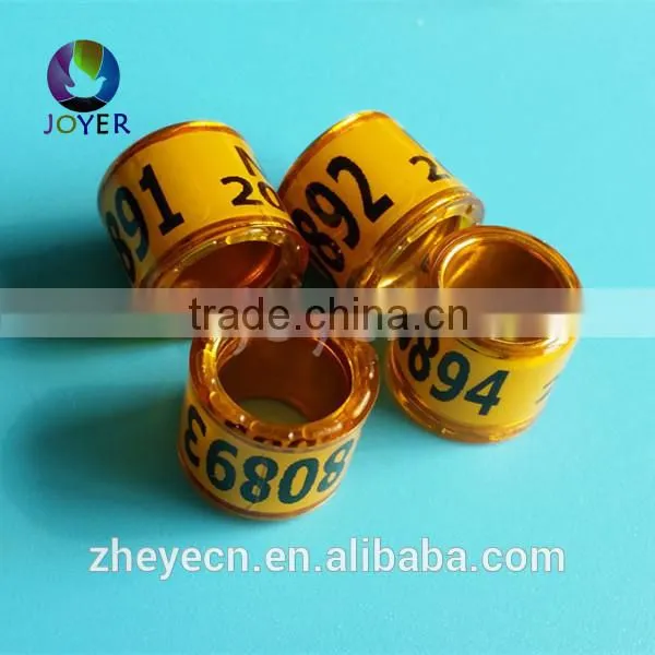 Clear Plastic Nice Color Custom 12mm Pigeon Racing Club Pigeon Association Ring Bands photo-6