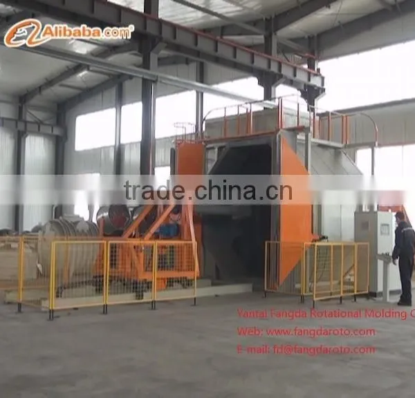 Two Arm Rotational Molding Machine for Plastic Products, Rocking Oven Machine, Roll and Roll Machine , Rotomolding Machine,