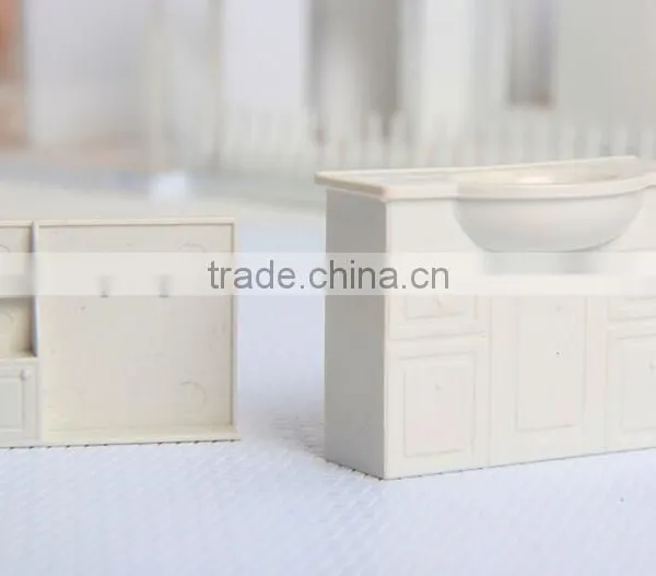 Toilet Bathroom Building Materails, Model Toilet Furniture, Architectural Plastic Model Bathtub for Scale 1/20 Quality Choice photo-6