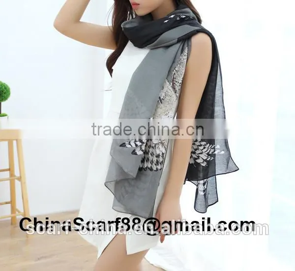 Wholesale Owl Print Scarf photo-2