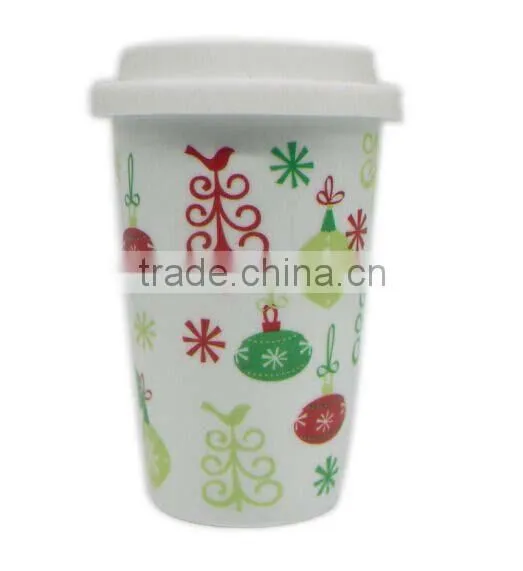Double Wall Ceramic Travel Mugs photo-2