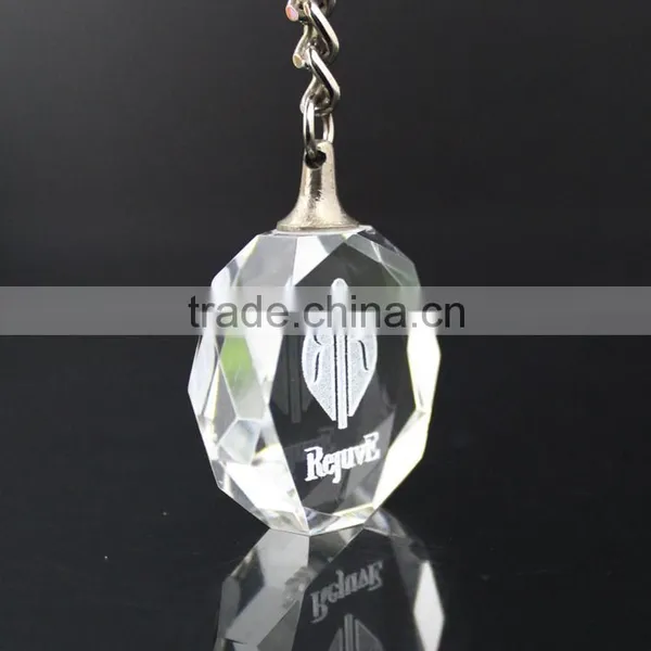 K9 Crystal Glass Keychain With Inner Laser Engraving Key Holders photo-3