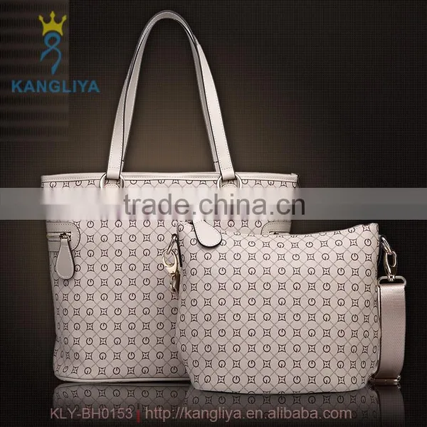Novel pu Plaid Handbags High Quality Leather Tote Bag Mother and Child Bags for Faddish Women
