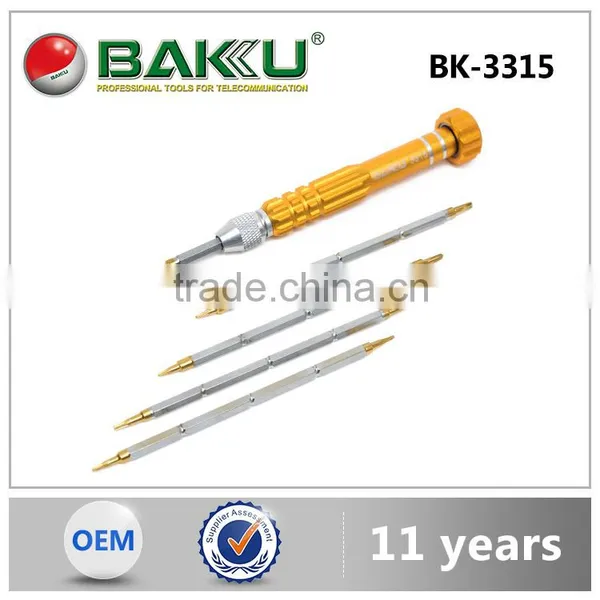 2016 BAKU 5 in 1 Multifunctional Trox Phillips Slotted Pentago Triangle Y Type Precision Screwdriver BK-3315 photo-5