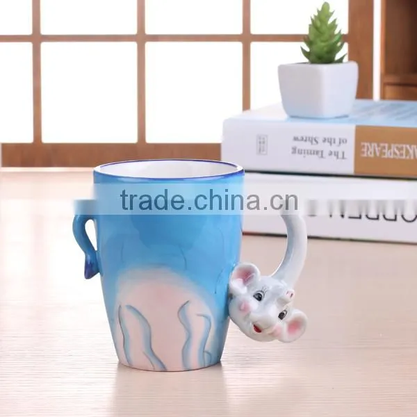 Excellent Design Squirrel Shaped Ceramic Animal Mugs for Custom Supplier's Choice photo-4