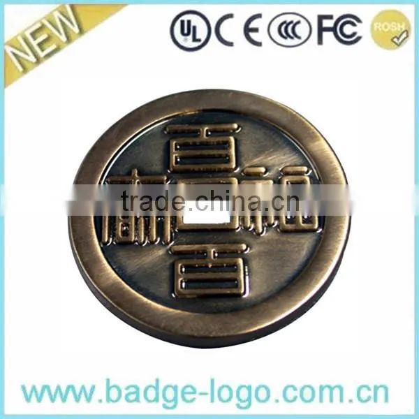 Old Chinese Style Customized Design Metal Coin Bezel photo-2
