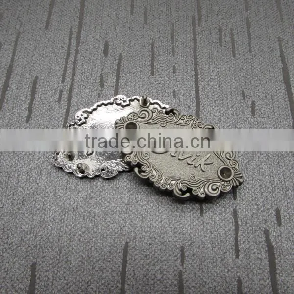Cloud Shape Antique Metal Tags For Clothing photo-3