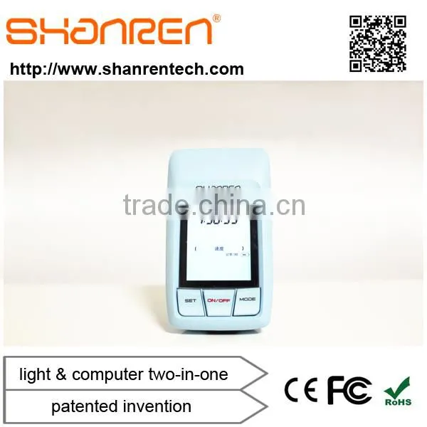 Shanren Rechargeable Cycle 300 LM Light Led Headlight With Smart Bike Computer photo-3