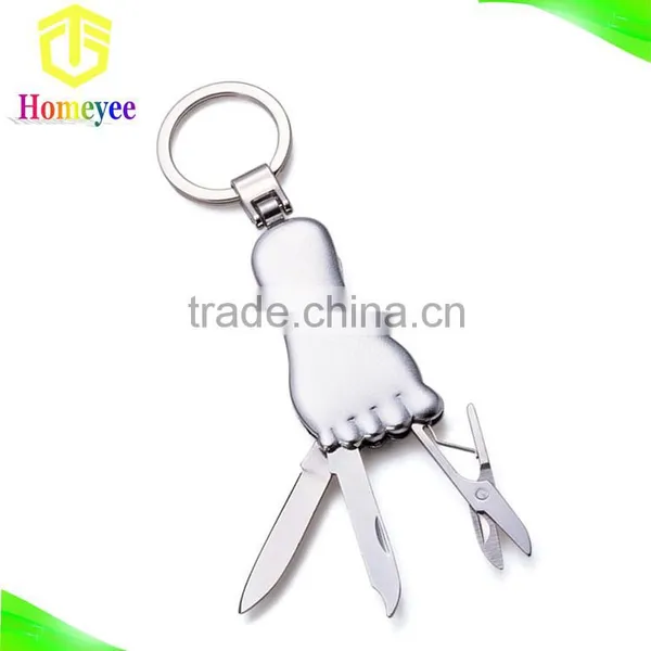 Toe Shape Multifunction Pocket Knife With Key Ring photo-5