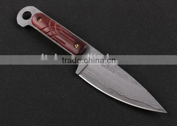 OEM Small Damascus Blanks Tactical Full Tang Knife photo-2