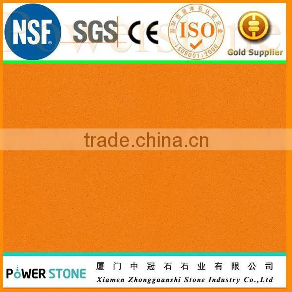 Orange Artiifical Quartz Slab and Vanity Top PSQP009A