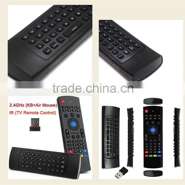 2.4GHz Wireless Qwerty Fly Air Mouse Keyboard Mx3 Airmouse Remote for Android TV Box MX3 photo-5