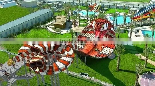 2016 New Exciting Water Slide Snake Fibergalss Water Slide Amusement Park Equipment for Sale-Shenzhou Wang Ming photo-4