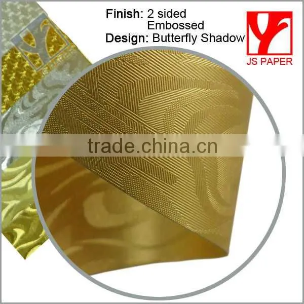 JS 31*43'' Gold Aluminium Foil 2 Side Coated Paper