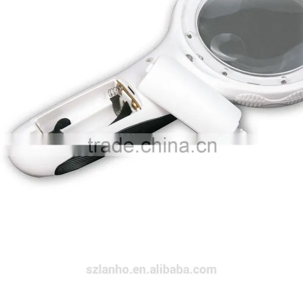 High Quality 3X Handheld Magnifier 8 LED Illuminated Magnifier photo-4