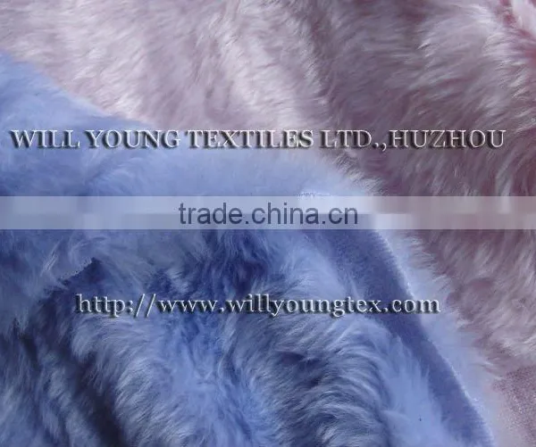 Polyester or mixed with acrylic fur, faux fake fur fabric-fur 250-750GSM
