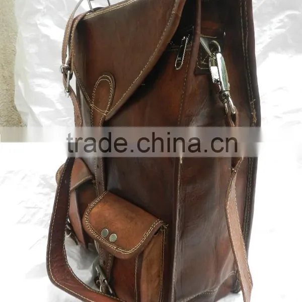 Hand Made Real Leather Cross Body Shoulder Unisex Messenger Bag's photo-5