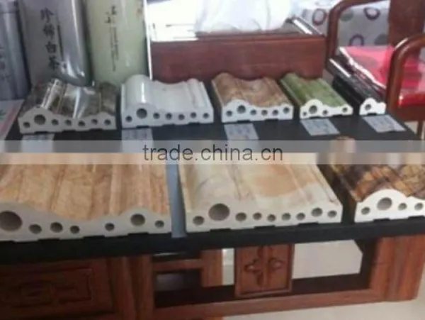 PVC Marble Skirting Production Line,PVC Fuax Marble Profile Making Machine photo-6