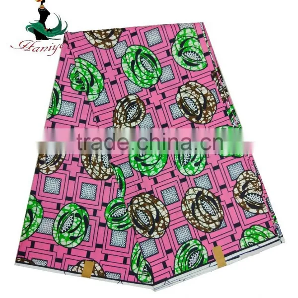 Real Cotton Wax Fabric SMRW-16 Hot Selling African Wax Floral Printed Fabric photo-4