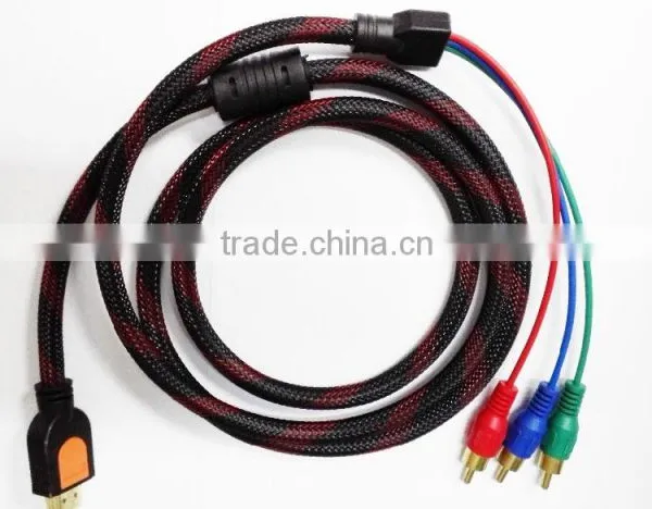 2M HDMI to 3RCA Cable With Nylon Net photo-3