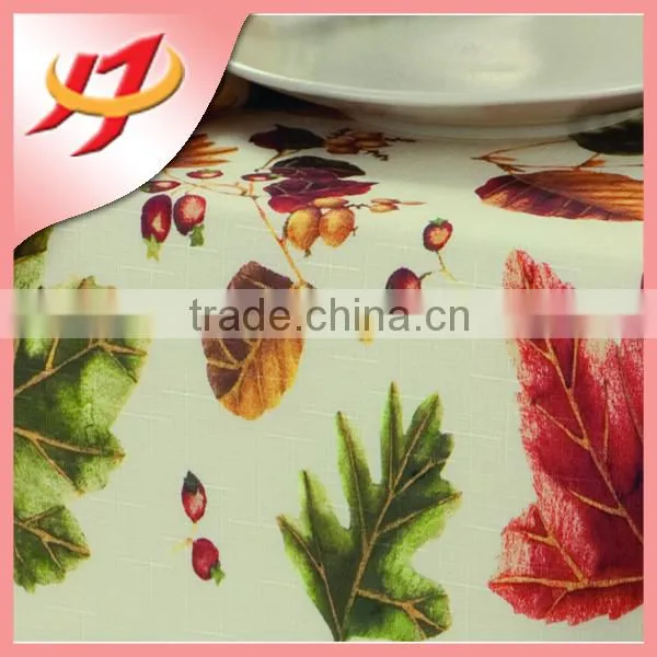 Polyester Waterproof Printed Bamboo Fabric for Tablecloth photo-6