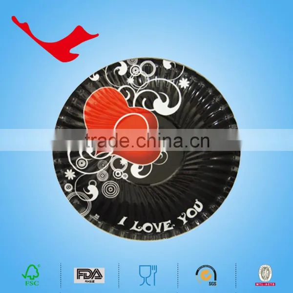 Wedding Decorations Disposable Tableware of Printed Paper Plate photo-4
