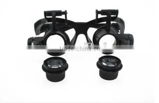 9892G LED Double Eye Jeweler Watch Repair Magnifier,head Magnifier With Light photo-3
