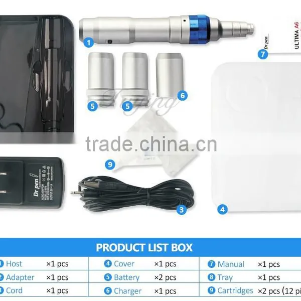 Wholsela Manufacture Dr.pen A6 Wireless Derma Stamp Electric Pen With 2 Battery photo-5