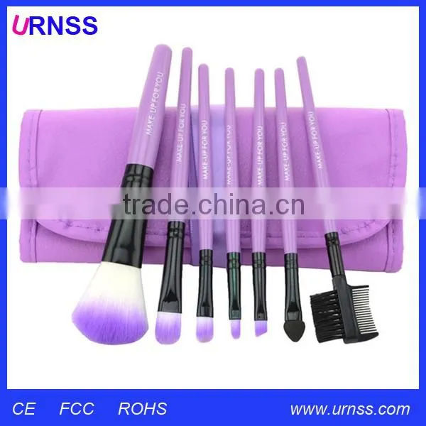 Custom Logo Makeup Brushes and Private Label Hair Brush With Purple Makeup Case photo-4