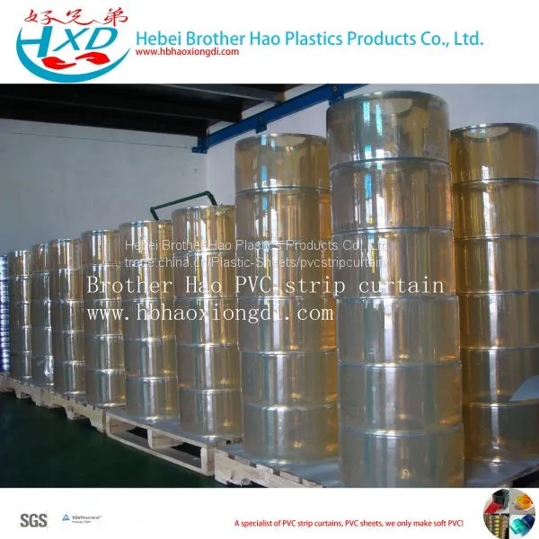 Standard Smooth Transparent 2mm Thickness Vinyl Plastic PVC Strip Curtain Door Rolls photo-4