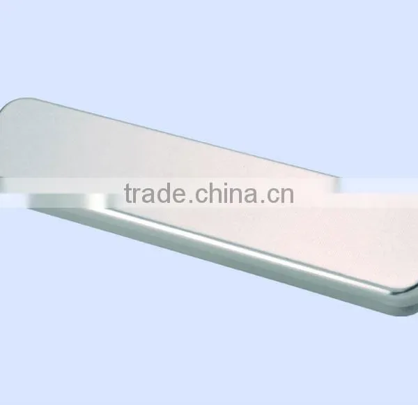 Plain With PVC Lid Rectangular Tin Box With Window