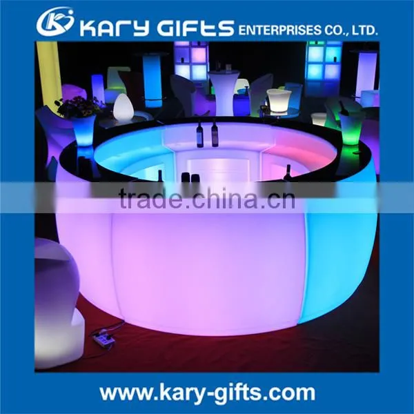 Import From China Large Size Remote Control Led Round Bar Counter photo-2