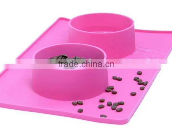 Silicone No Slip Large Dog Water Bowl Mat photo-2