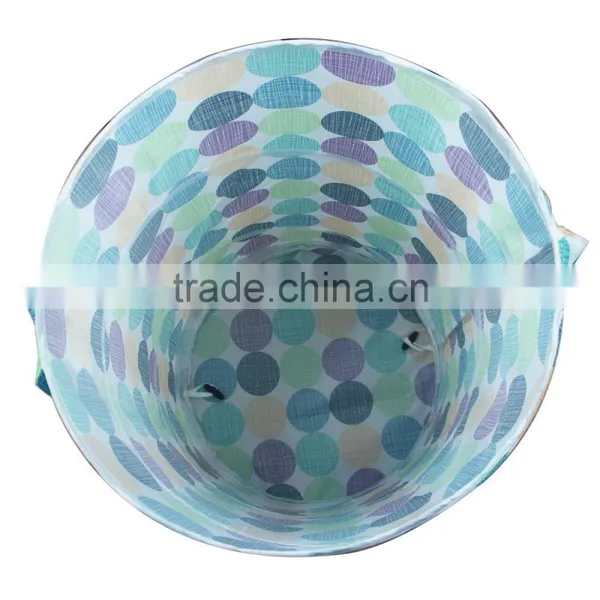 16.5*H25 Inch Polyester Laundry Basket, Bubble Pattern photo-3