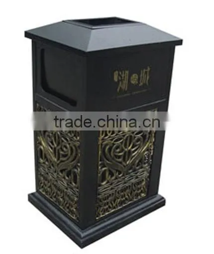 Arlau Aluminum Alloy Shopping Mall Trash Can photo-6