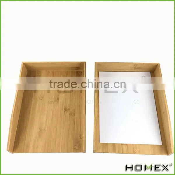 Bamboo Office Paper Tray /office Tray/ Letter Tray Homex-BSCI photo-2