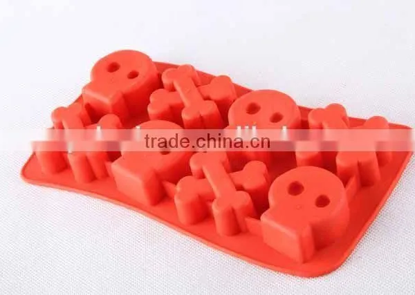 Skull Design Silicone Ice Cube Mold Creative Silicone Ice Cube Tray photo-3